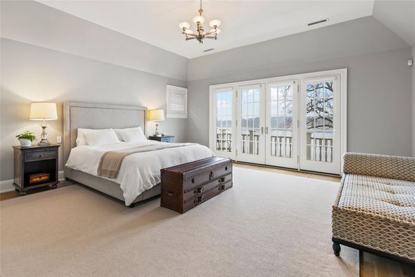 Bedroom, Chandelier, Interior
