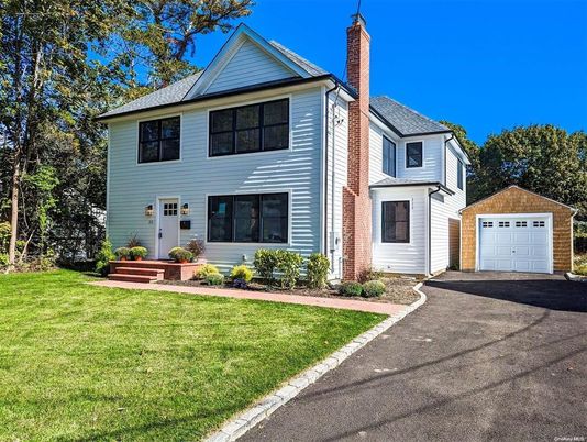Detached Garage, Exterior, Facade, Brick Facade, Farmhouse