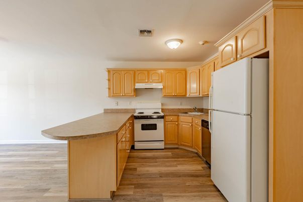 Interior, Kitchen, Wood Texture Flooring