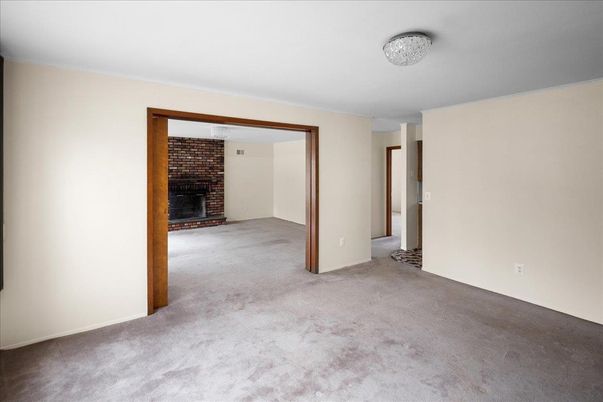 Empty room, Fireplace, Interior