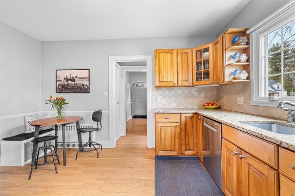 Interior, Kitchen, Wood Texture Flooring