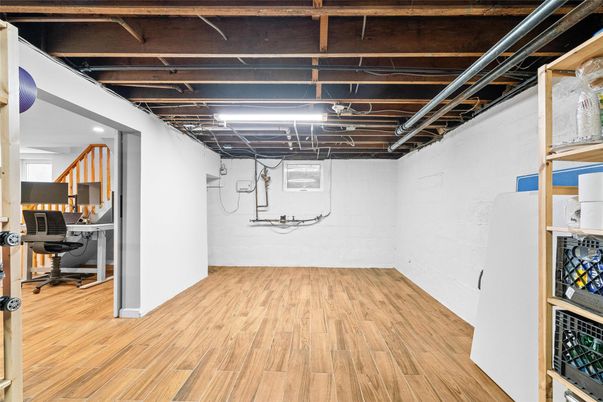 Home Office, Interior, Wooden Beams, Wood Texture Flooring