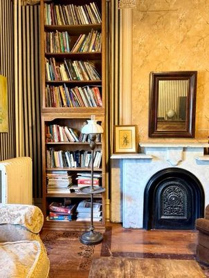 Fireplace, Interior, Wood Texture Flooring