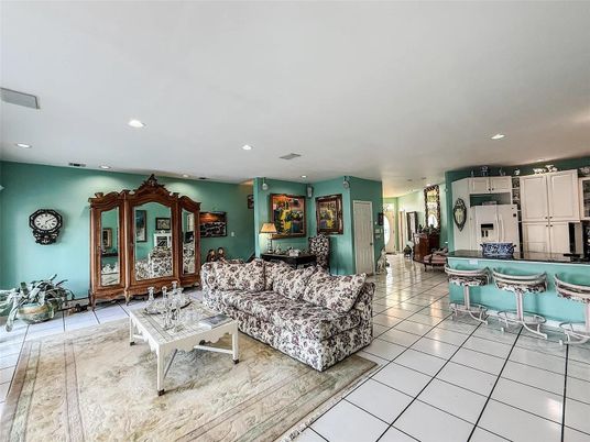 Interior, Living room, Recessed Lighting