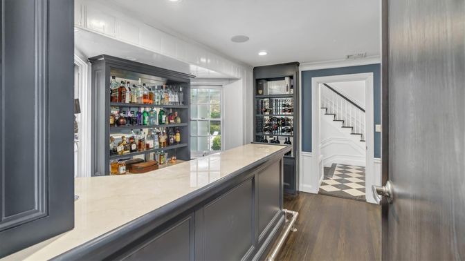 Interior, Recessed Lighting, Wine Storage, Wood Texture Flooring