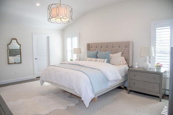 Bedroom, Interior, Pendant Lights, Recessed Lighting