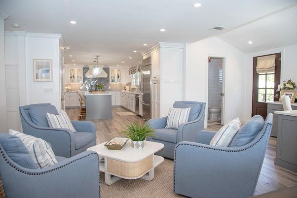 Interior, Kitchen, Living room, Pendant Lights, Recessed Lighting, Stainless Steel Appliances, Wood Texture Flooring