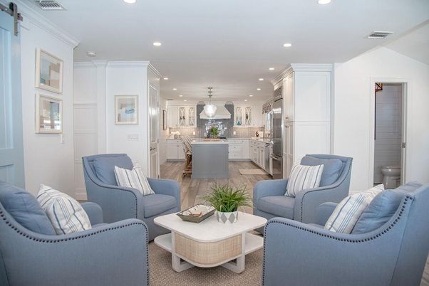 Interior, Kitchen, Living room, Pendant Lights, Recessed Lighting, Stainless Steel Appliances, Wood Texture Flooring