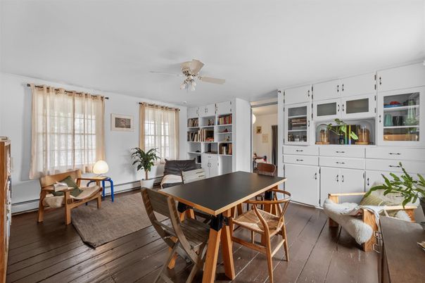 Dining room, Interior, Wood Texture Flooring