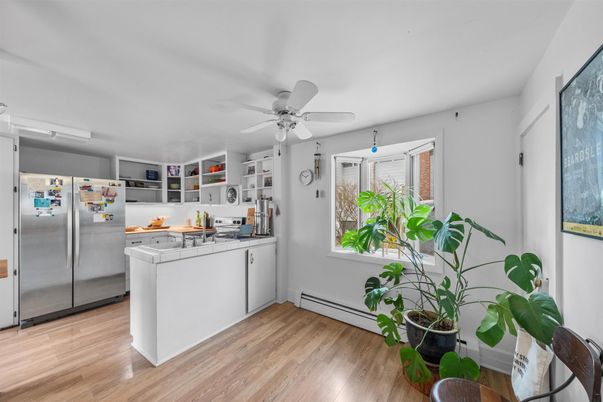 Interior, Kitchen, Wood Texture Flooring