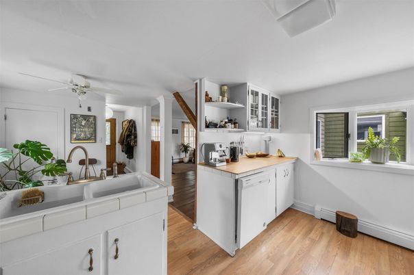 Interior, Kitchen, Wood Texture Flooring