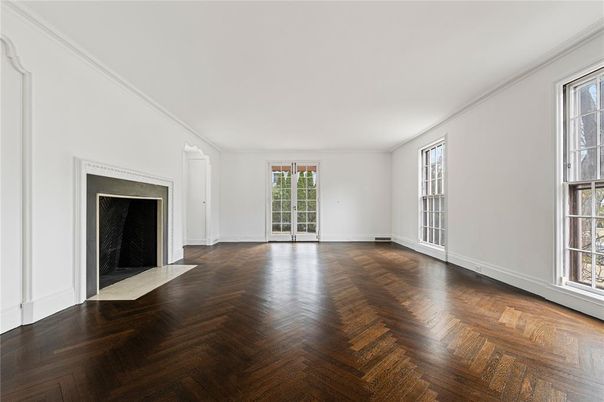 Empty room, Fireplace, Interior, Wood Texture Flooring