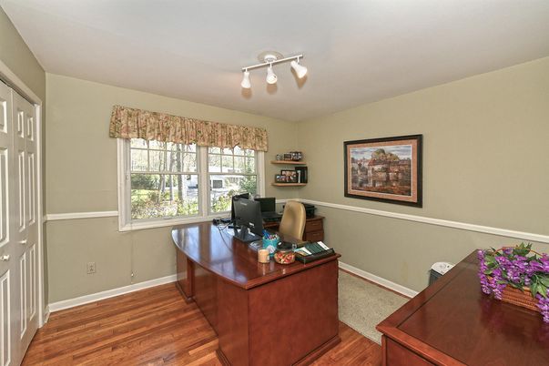 Home Office, Interior, Wood Texture Flooring