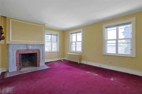 Empty room, Fireplace, Interior