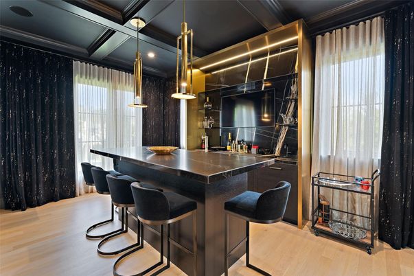 Interior, Pendant Lights, Recessed Lighting, Wood Texture Flooring