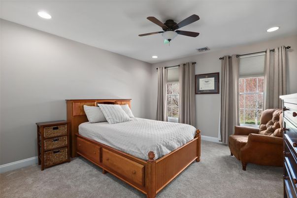 Bedroom, Interior, Recessed Lighting
