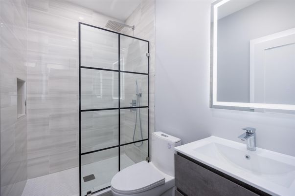Bathroom, Glass Shower, Interior