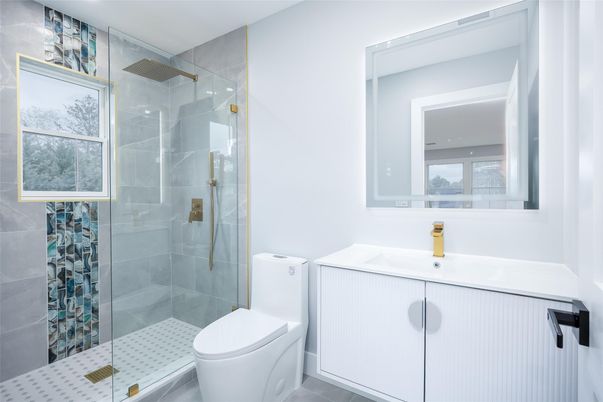 Bathroom, Glass Shower, Interior