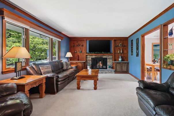 Fireplace, Home Office, Interior, Living room