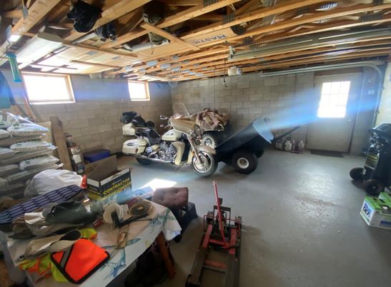 Garage, Interior, Stone Walls