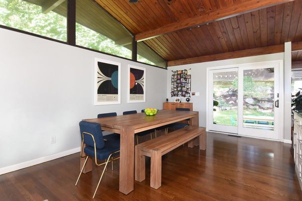 Dining room, Interior, Wooden Beams, Wooden Ceilings, Wood Texture Flooring