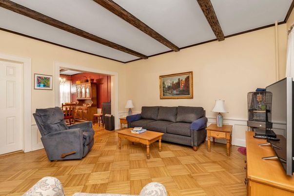 Dining room, Interior, Living room, Wooden Beams, Wood Texture Flooring