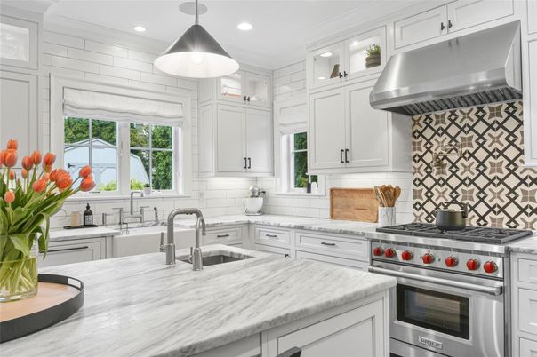 Interior, Kitchen, Pendant Lights, Recessed Lighting, Stainless Steel Appliances