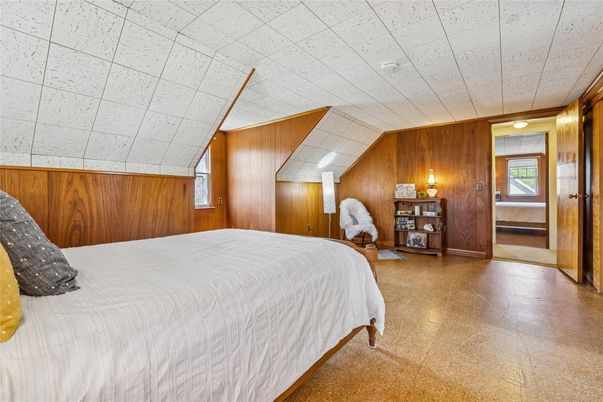 Bedroom, Interior, Wooden Walls