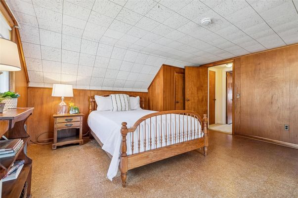 Bedroom, Interior, Wooden Walls