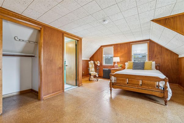Bedroom, Interior, Wooden Walls
