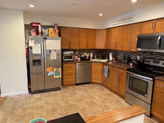 Interior, Kitchen, Recessed Lighting, Stainless Steel Appliances