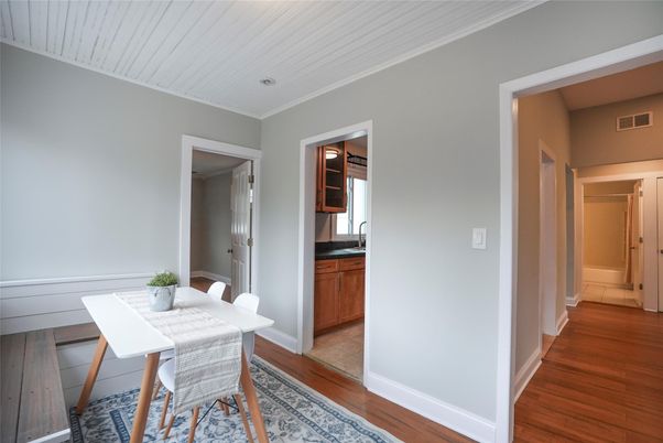 Dining room, Interior, Wood Texture Flooring