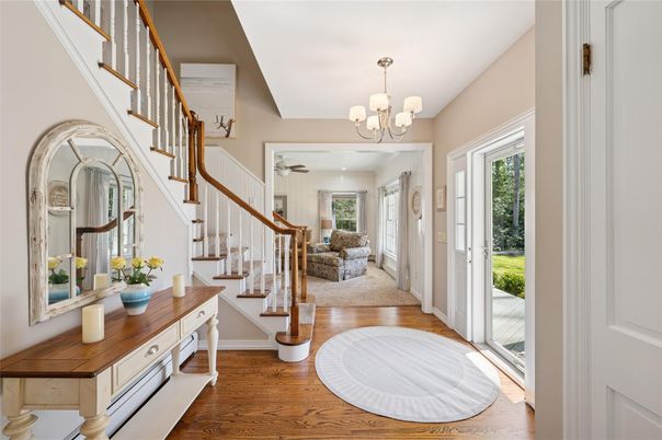 Chandelier, Interior, Wood Texture Flooring