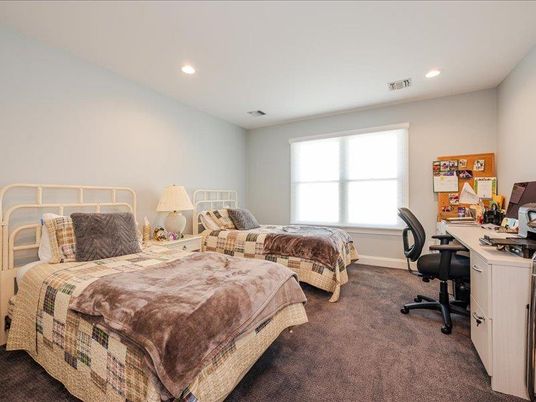 Bedroom, Home Office, Interior, Recessed Lighting