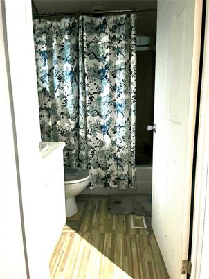 Bathroom, Interior, Wood Texture Flooring