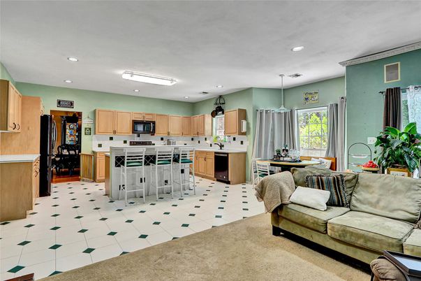 Dining room, Interior, Kitchen, Pendant Lights, Recessed Lighting