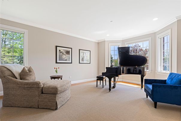 Interior, Living room, Piano, Recessed Lighting