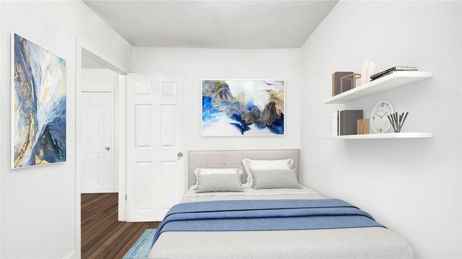 Bedroom, Interior, Wood Texture Flooring