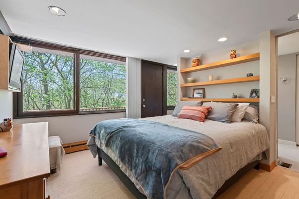 Bedroom, Interior, Recessed Lighting