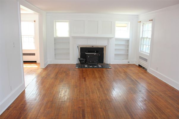 Empty room, Fireplace, Interior, Wood Texture Flooring