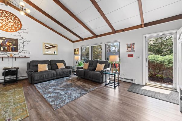 Interior, Living room, Wooden Beams, Wood Texture Flooring