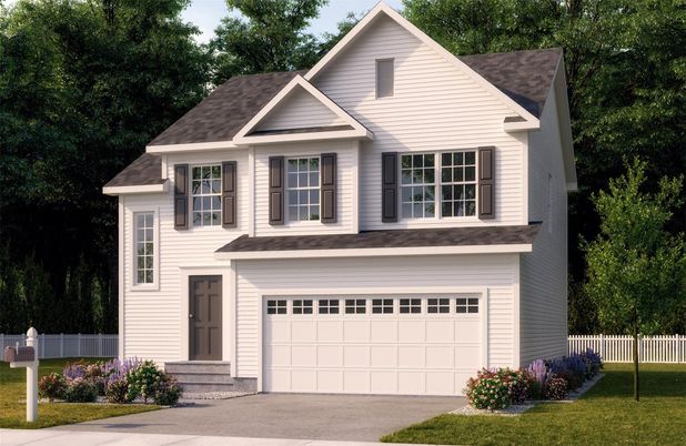 Attached, Exterior, Facade, Farmhouse
