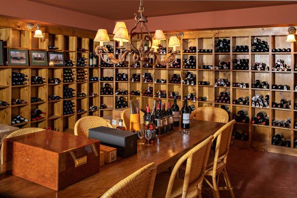 Chandelier, Interior, Wine Storage, Wood Texture Flooring