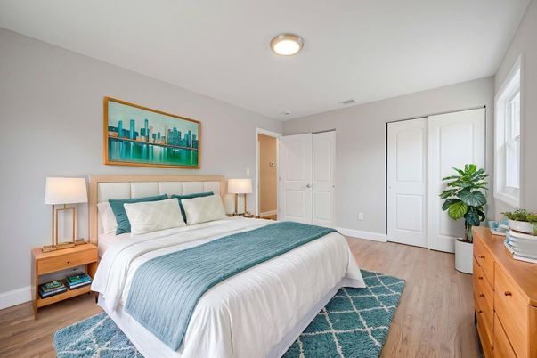Bedroom, Interior, Wood Texture Flooring