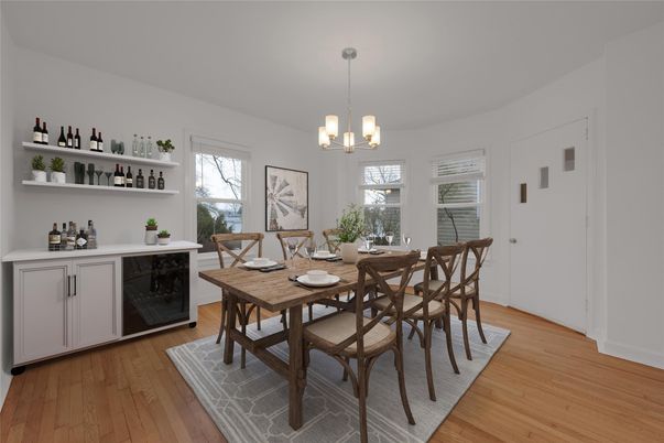 Chandelier, Dining room, Interior, Pendant Lights, Wood Texture Flooring