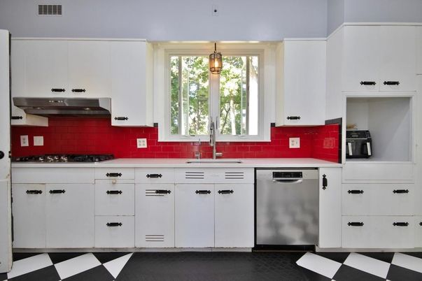Interior, Kitchen, Pendant Lights, Stainless Steel Appliances
