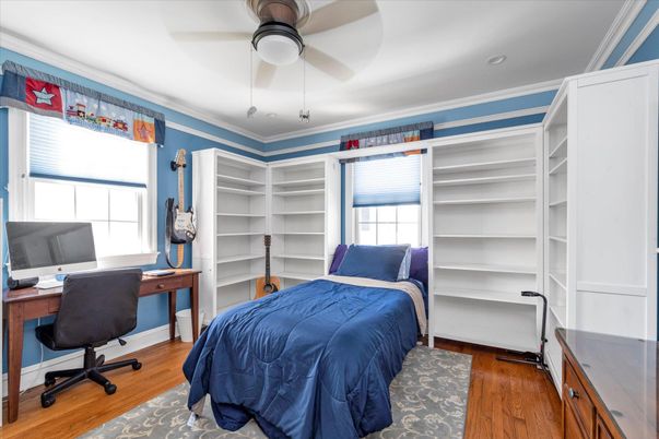 Bedroom, Home Office, Interior, Wood Texture Flooring