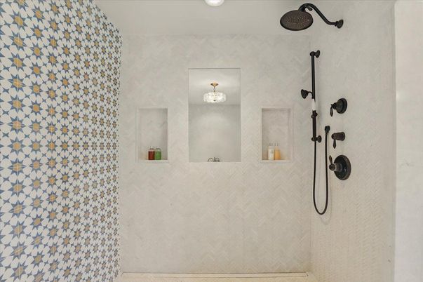 Bathroom, Chandelier, Interior, Recessed Lighting