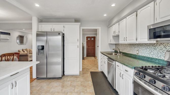 Interior, Kitchen, Recessed Lighting, Stainless Steel Appliances