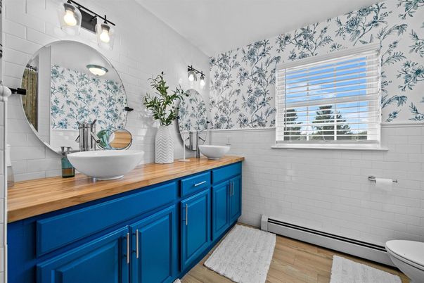 Bathroom, Interior, Wood Texture Flooring